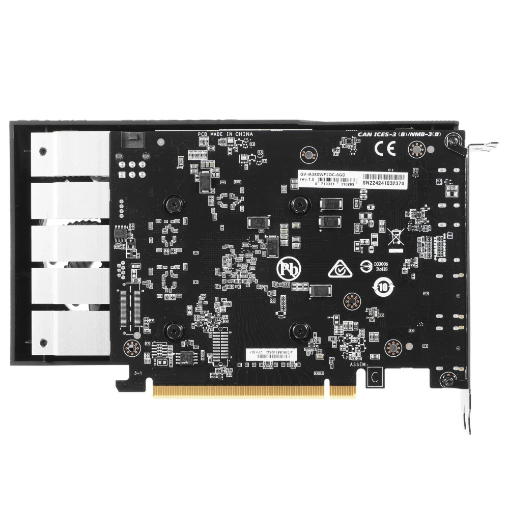 Видеокарта GIGABYTE Intel Arc A380 WINDFORCE OC (GV-IA380WF2OC-6GD)