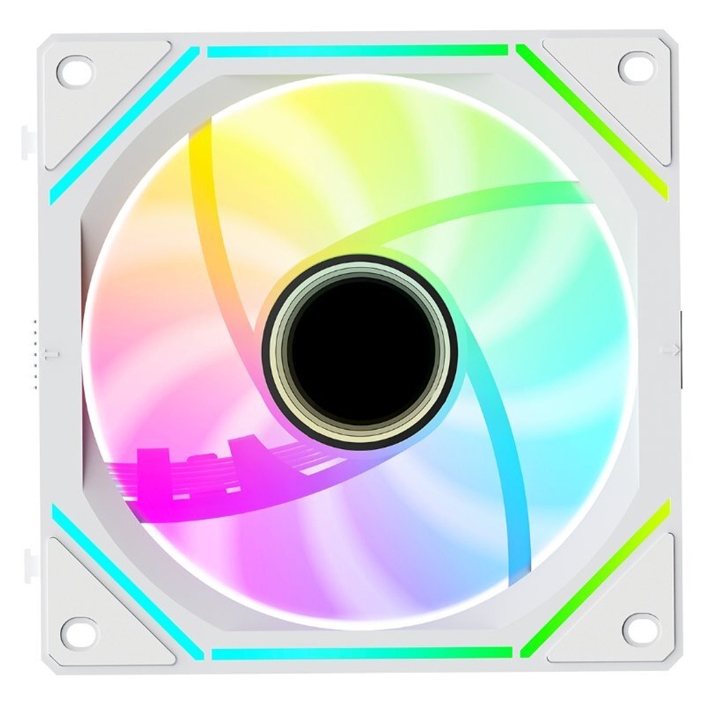 Вентилятор для корпуса Ocypus Gamma F12 UNI WH ARGB REVERSE BLADE 3 IN 1, 3x120x120x25mm, 4-PIN PWM, 800-1800 RPM, 31 DBA