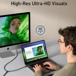 Кабель Anker USB-C - USB-C Bio-Based 0.9м 240W 20 Gbps (A80N1H11) Black