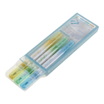 Набор текстовыделителей 3шт. 2-х стор,1 стор-кисточка,цв.пастель, 2 стор-с блестк.