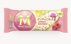 МОРОЖЕНОЕ DOUBLE EUPHORIA ЛИМОН И МАЛИНА 85МЛ МАГНАТ