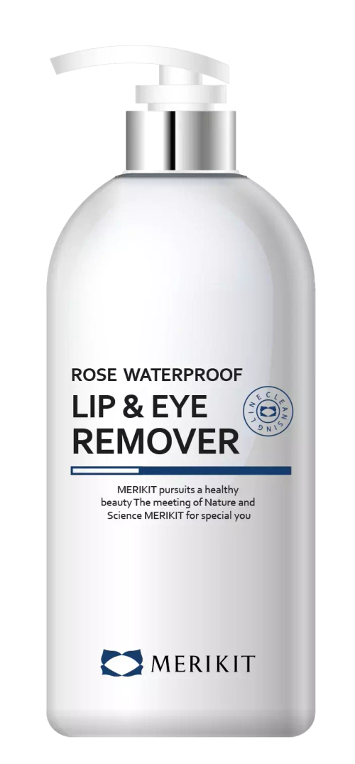 Merikit Средство водостойкое для снятия макияжа с глаз и губ ( без спирта)- Rose Waterproof Lip & Eye Remove, 500 мл