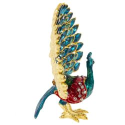 GAEM Шкатулка "Павлин", L9 W6 H10 см