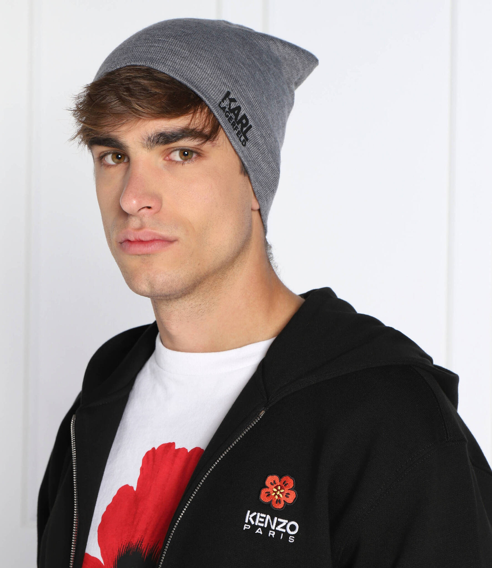хлопковая шапка Karl Lagerfeld - серый(805601 524324)