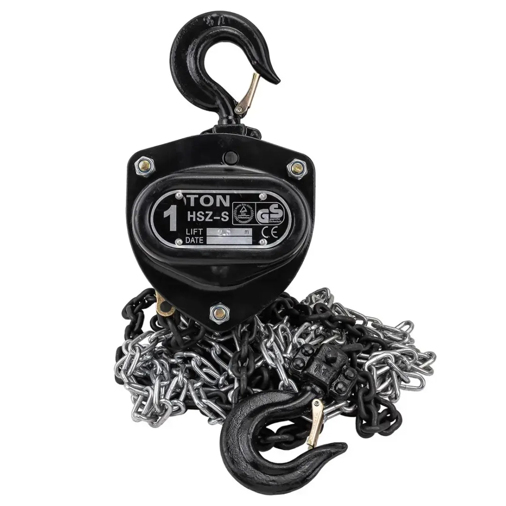 Лебедка механическая подвесная с лепестковым механизмом фиксации цепи натяжения 1т (длина цепи - 2.5м) Forsage F-TRC90101A