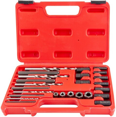 SES25 Набор экстракторов поврежденного крепежа, 25 предметов