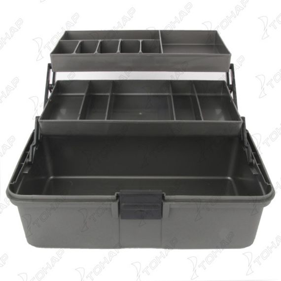 Ящик рыболова Helios двухполочный красный