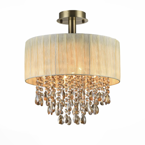 *SL893.532.05 Люстра потолочная ST-Luce Античная бронза/Слоновая кость, Коньячный E14 5*40W