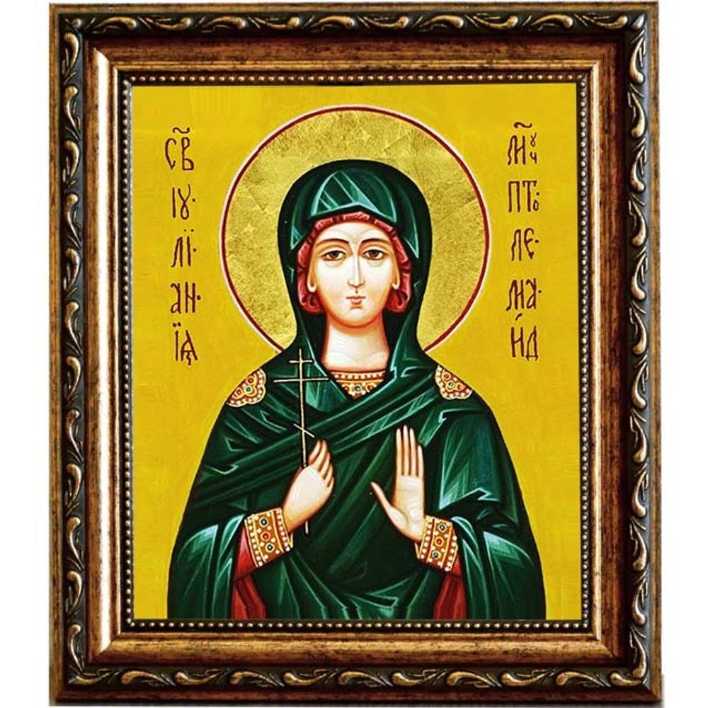 Иулиания Птолемаидская Святая мученица. Икона на холсте.