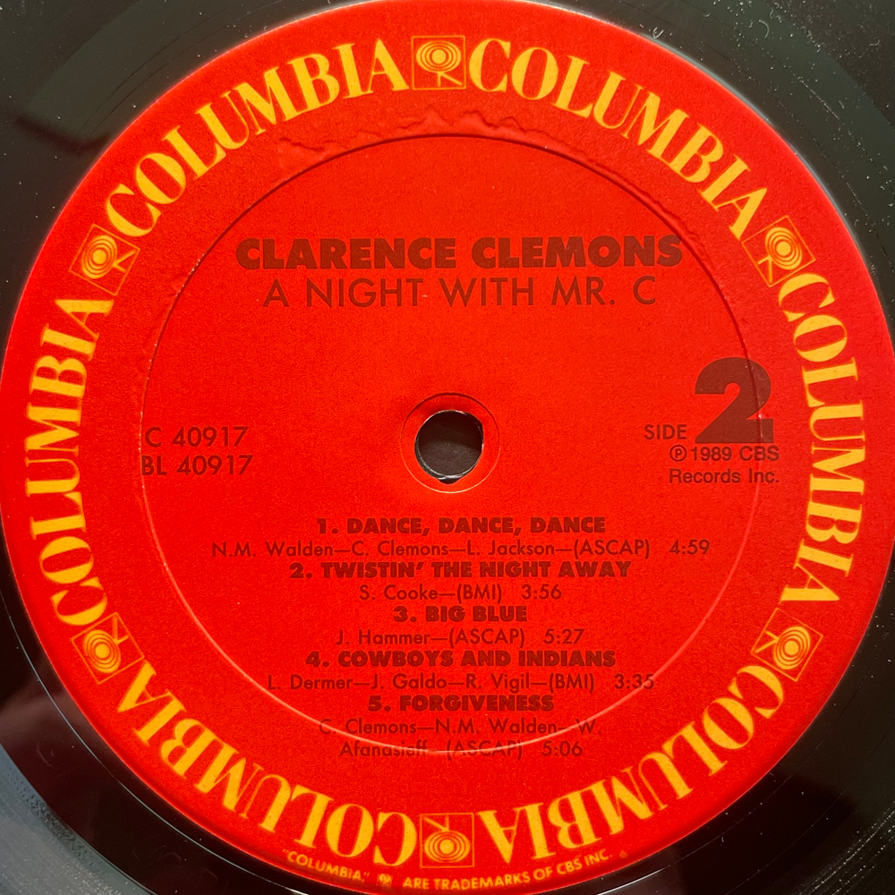 Clarence Clemons ‎– A Night With Mr. (США 1989г.)