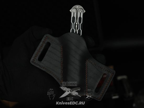 Складной нож бабочка REPTILIAN "Плазма-02" c клинком из стали D2, рукоять титан