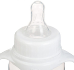 2969748 Бутылочка для кормления детская классическая, с ручками, 250 мл, от 0 мес., цвет белый