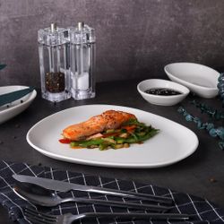 Тарелка 26*22,5 см h2,7 см овальная White Island By Bone Innovation [6]