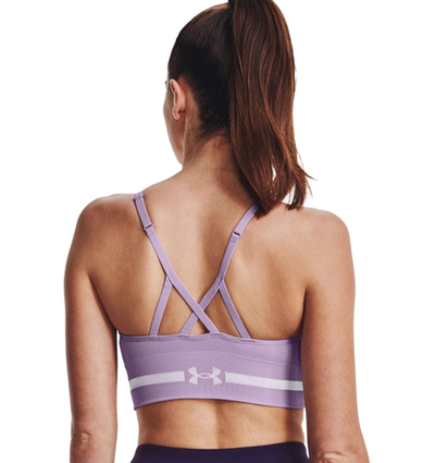 ТОП теннисный Under Armour Seamless Low Long Sports Bra - octane/white