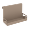 Навесной лоток для канцелярских принадлежностей MAN-02 Металл Мокко 200*100*130