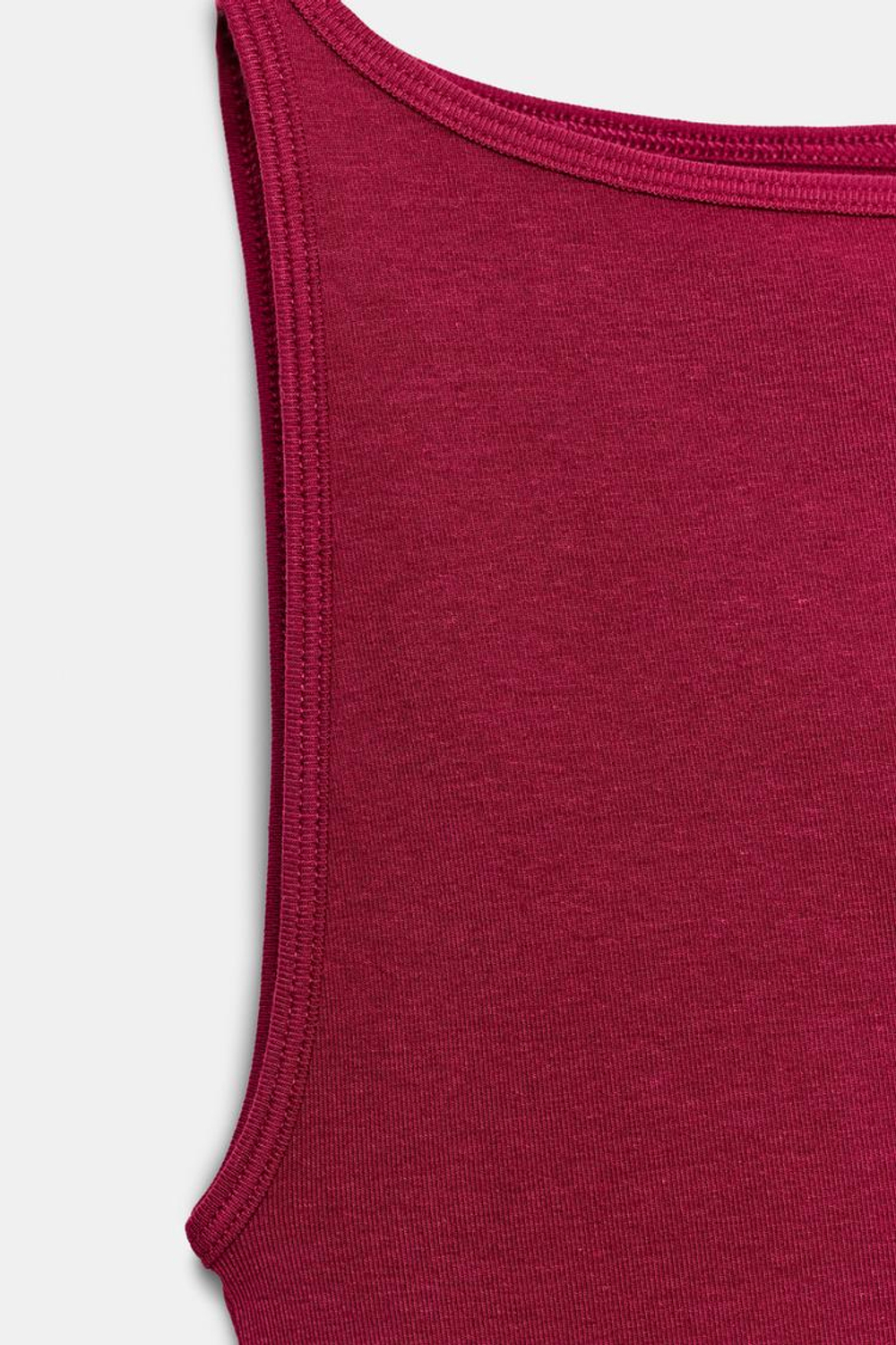 ZARA МИНИМАЛИСТИЧНЫЙ ТОП БЕЗ РУКАВОВ, КЛУБНИЧНЫЙ