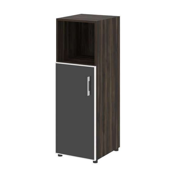 Yalta Шкаф узкий LT.SU-2.2 R (L) black Дуб Мали/Стекло Black 400*450*1195