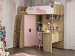 Детская 3Д Кровать чердак ДН-85 левое исполнение