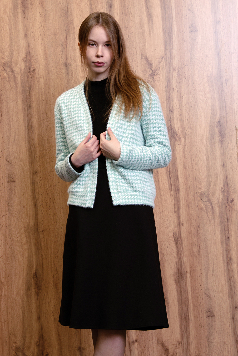 Юбка женская 4147АПВ, черный #234Ча014147АПВ