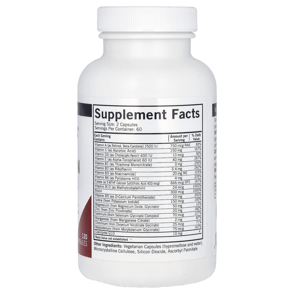 Kirkman Labs, мультивитамины и минералы для детей с 5-МТГФ, 120 капсул