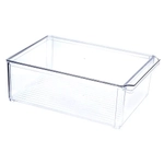 Органайзер для холодильника 20х10см с крышкой прозрачный