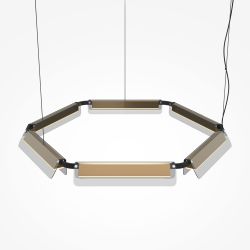 Люстра подвесная светодиодная Maytoni Flat MOD296PL-L60BS3K