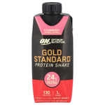 Optimum Nutrition, Протеиновый коктейль Gold Standard®, клубника, 4 коробки по 325 мл (11 жидк. Унций)