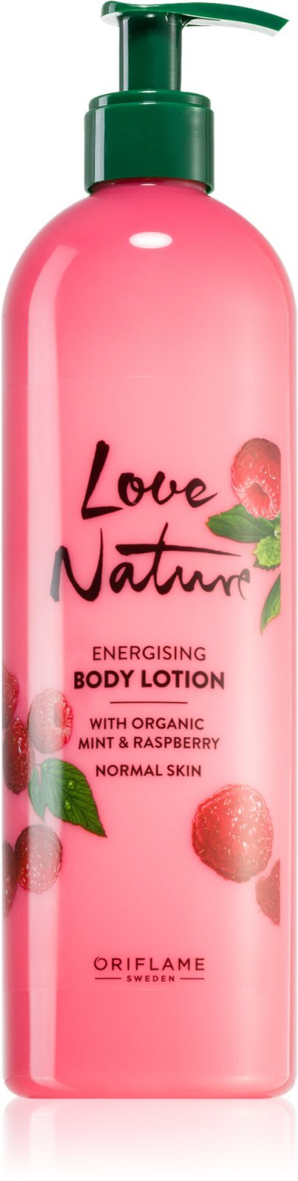 Oriflame Love Nature Organic Mint & Raspberry - бодрящее молочко для тела /   500  ml  / GTIN 2800018359361