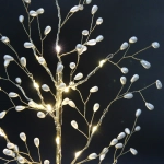 Дерево декоративное «Волшебная ночь» 50 cм, (с подсветкой на батарейках 2хАА), Жемчуг