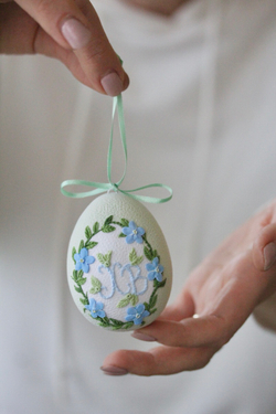 Яйцо Пасхальное салатовое.