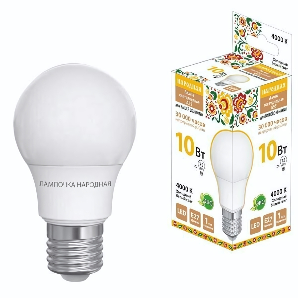 Лампа светодиодная Rexant, 15,5Вт, груша A60, Е27, 220В, 1473Лм, 4000К (10/100)