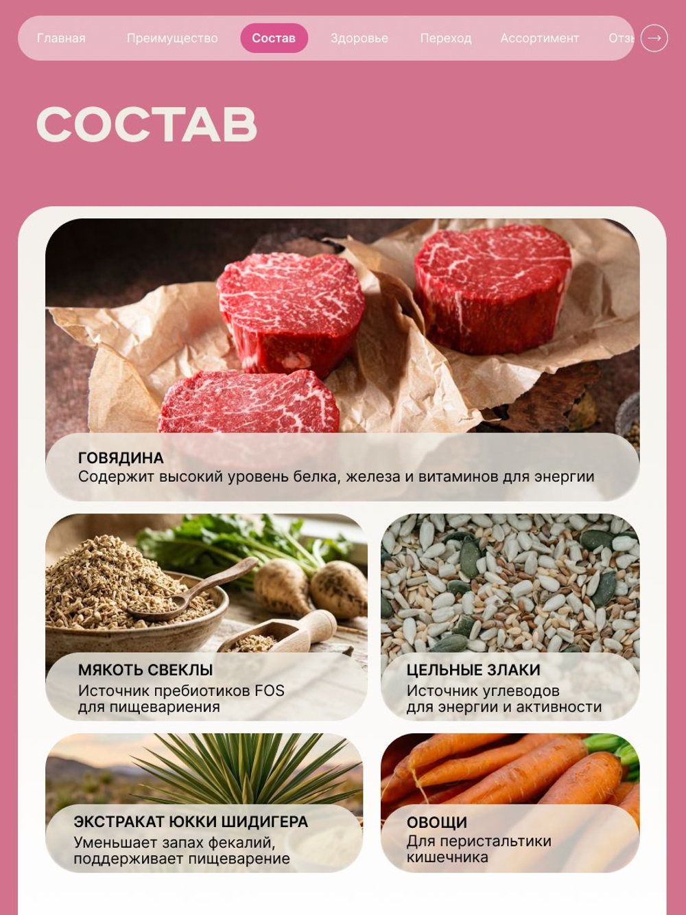 Корм сухой для взрослых собак породы Пекинес, с говядиной, 800 гр, QUATTRO