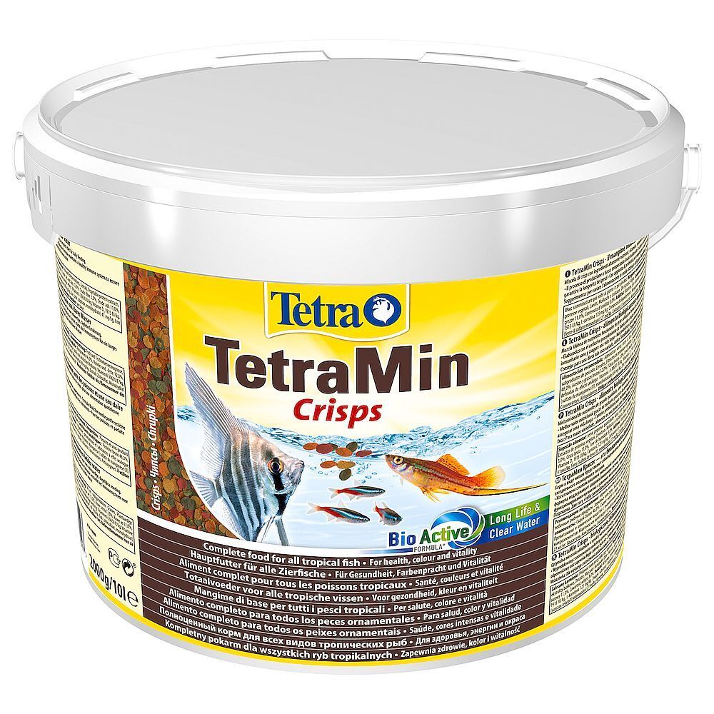 TetraMin Crisps корм-чипсы для всех видов рыб (Ведро 10л)