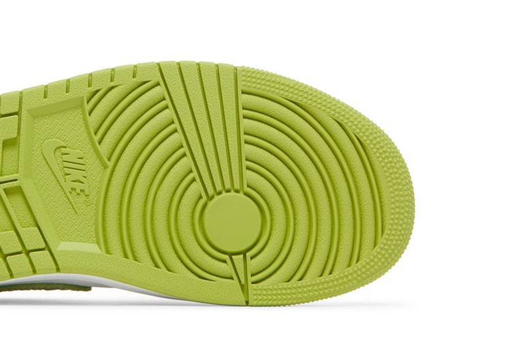 Кроссовки Jordan Air Jordan 1 Mid Se V2 "Green Python" (Женская размерная сетка)
