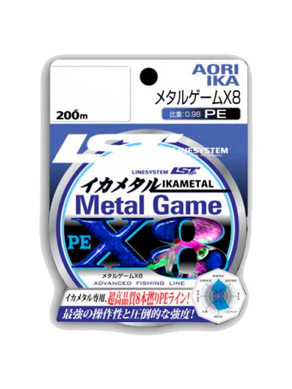 Плетеный шнур для рыбалки LINESYSTEM Metal Game PE X8 #0.4 (200m)