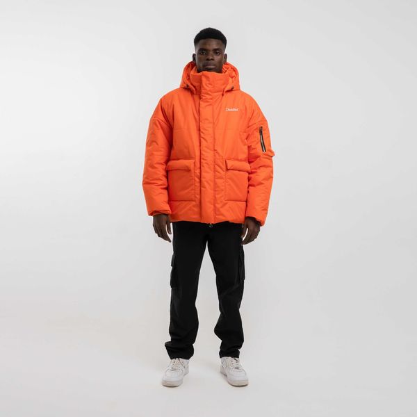 Пуховик "DD23" Оранжевая - фото 2