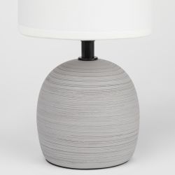 Настольная лампа Rivoli Sheron 7044-501 1 * Е14 40 Вт керамика серая с абажуром