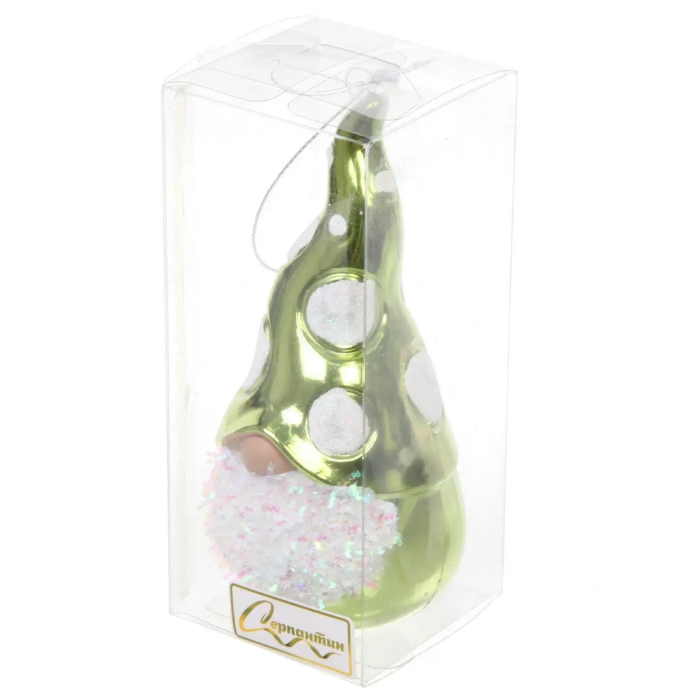 Елочная игрушка «Новогодний лесовичок» 5,5*6*12,5 см, зеленый