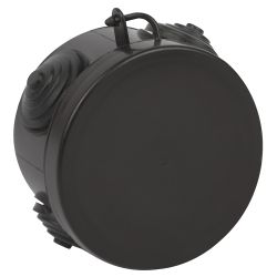 Распаячная коробка ЭРА KOR-65-40-4g-B открытой установки черная 65х40мм с гермовводами 4 вх. IP54