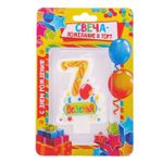 Свеча цифра 7 "Везения "