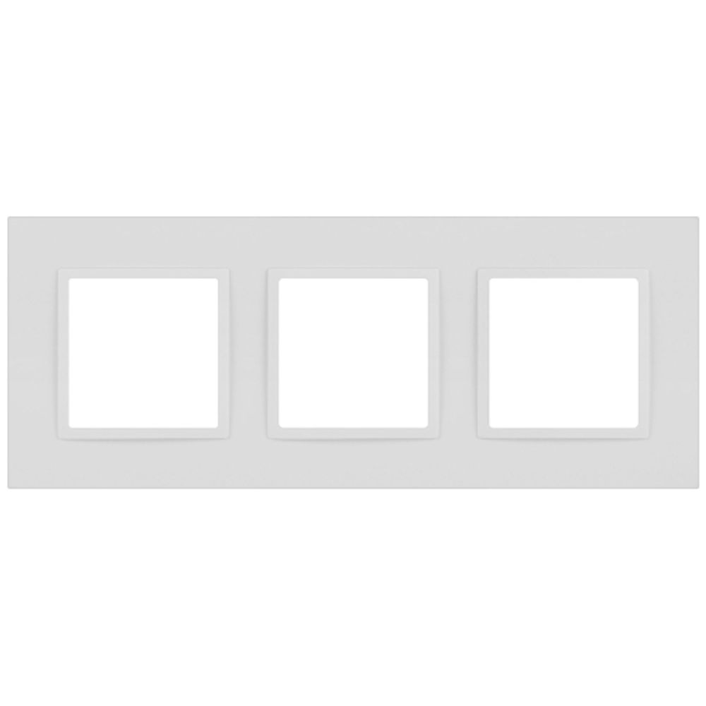 Рамка для розеток и выключателей ЭРА Elegance 14-5013-01М Classic, на 3 поста, белый матовый