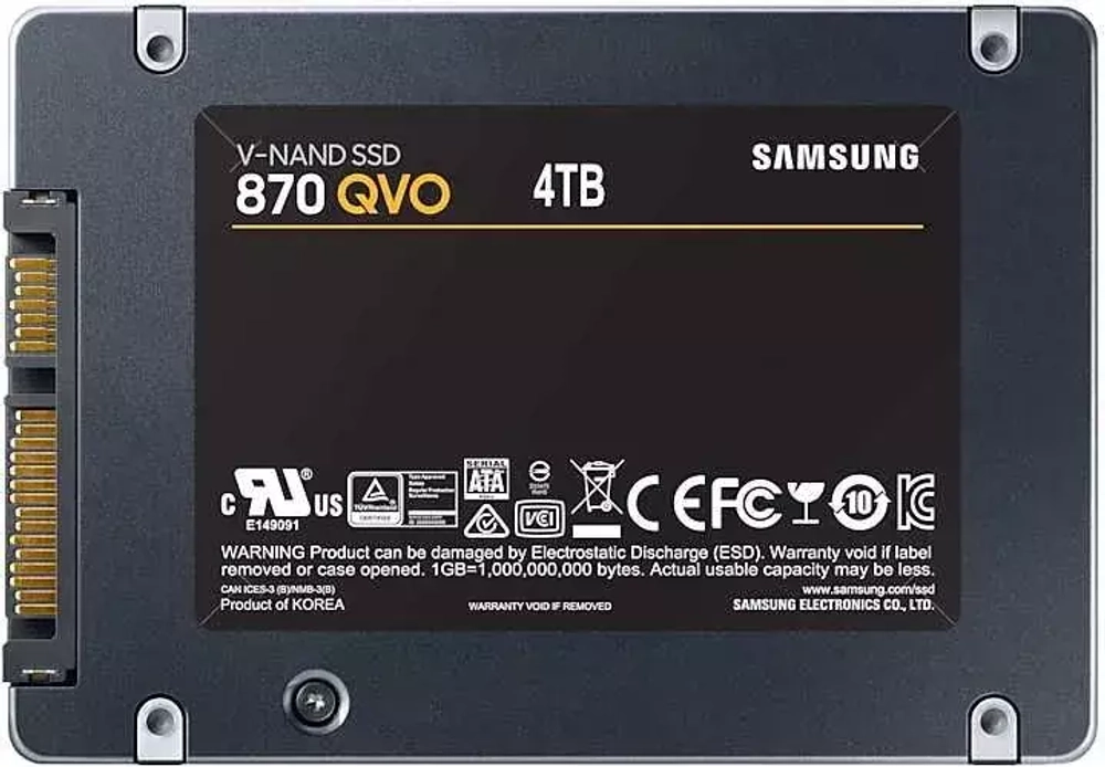 Накопитель SSD 4 Тб Samsung 870 QVO (MZ-77Q4T0BW)
