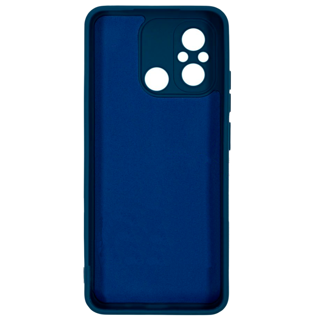 Накладка Xiaomi Redmi 12C/Poco C55 силикон матовый синий Soft Case Zibelino