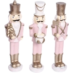Фигурка «Сказочный солдат» 5,5*6*21 см, Розовый/шампань (микс)