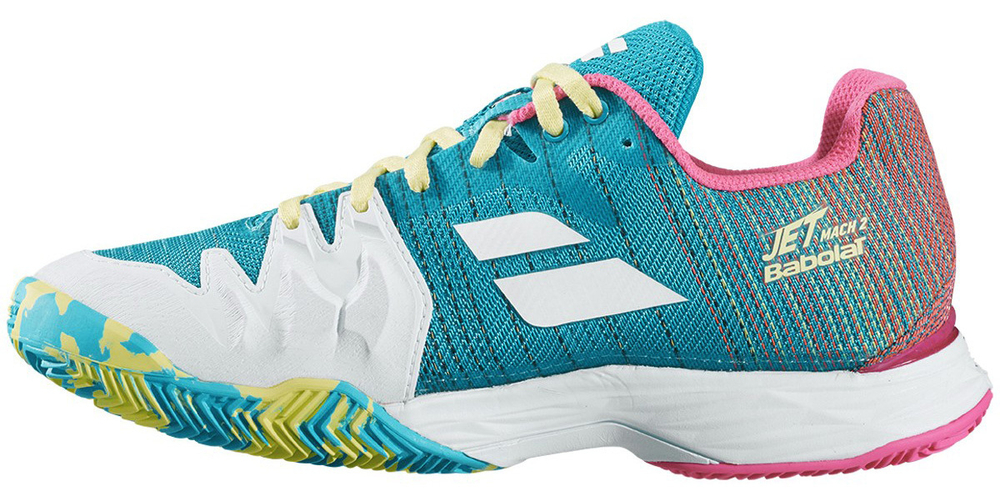 Женские Кроссовки теннисные Babolat Jet Mach II Clay Women - capri breeze/pink