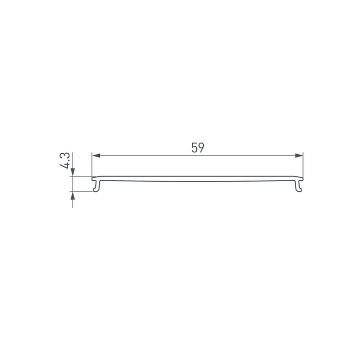 Рассеиватель Arlight Line-6070-2000 Opal 046404