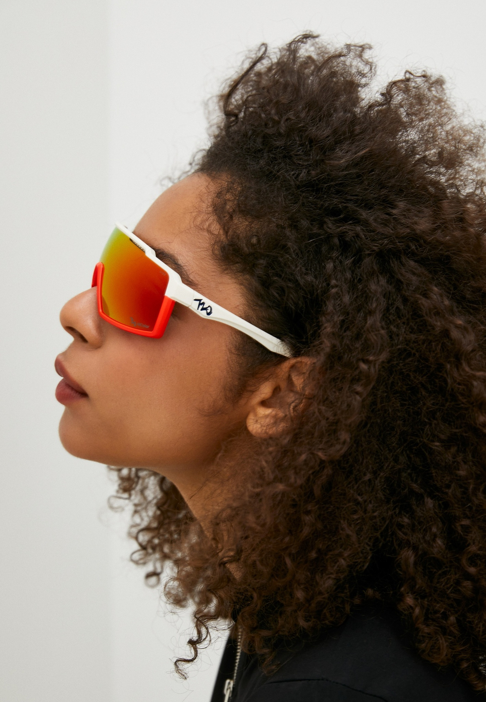 Спортивные очки 720armour A-Fei / Matte Neon Red Orange w/ Matte White Temple / HC Red Flame
