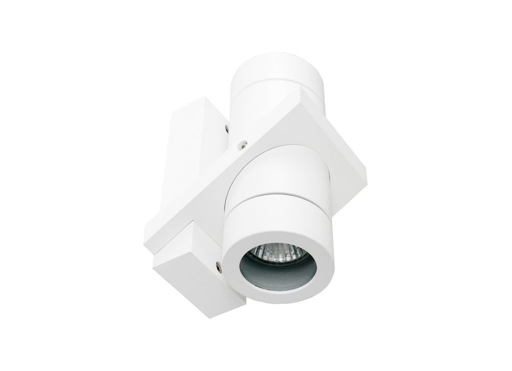 DL18434/21WW-White Donolux Светильник накладной, MR16, макс. 2х35Вт GU10, IP54, D162х117х83 мм, белый, без лампы