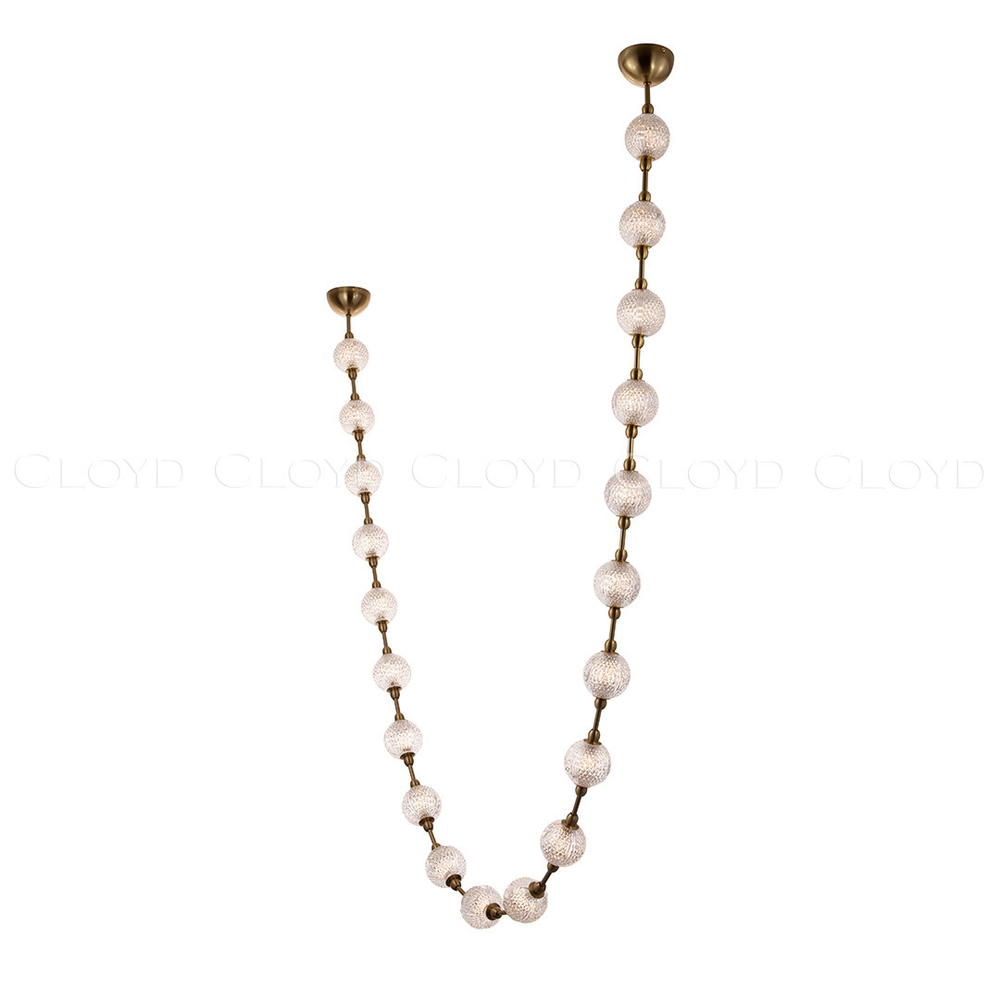 Подвесной светильник Cloyd RACHMANINOFF P20 / шир. 100 см - латунь (арт.11416)