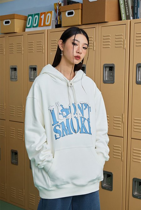Худи DONSMOKE "Snowy Logo" Oversized Hoodie